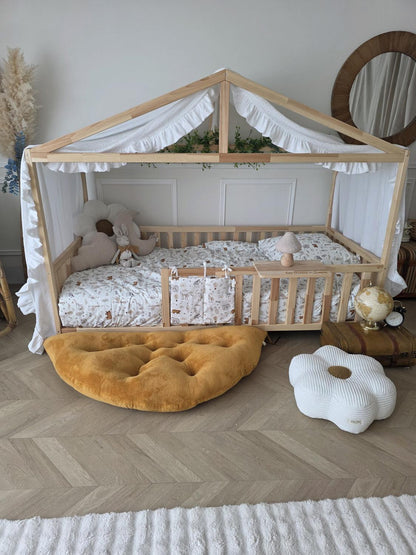 Tapis demi lune moutarde