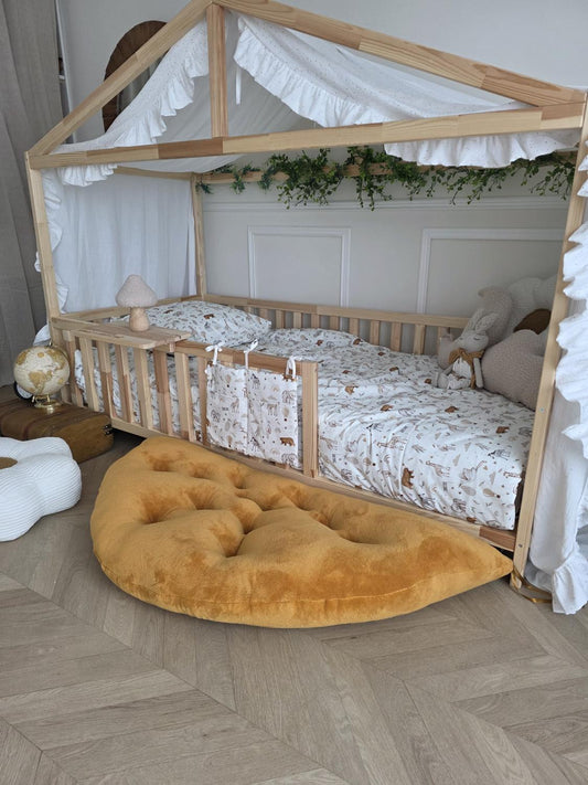 Tapis demi lune moutarde