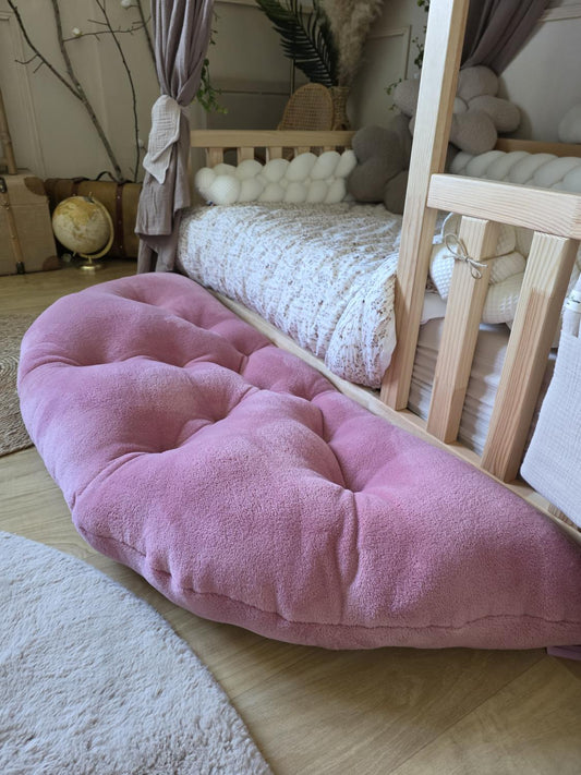 Tapis demi lune vieux rose