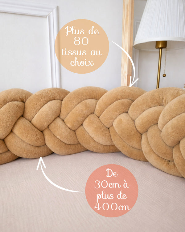 1. Tresse de lit 3 brins XXL sur mesure