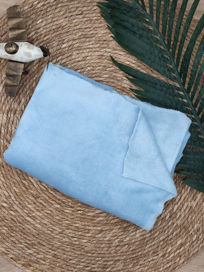 Tissu Doudou - Bleu