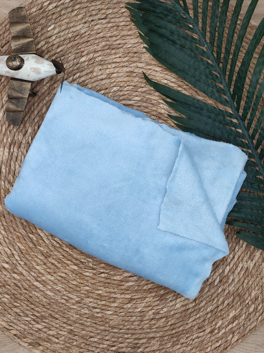 Tissu Doudou - Bleu