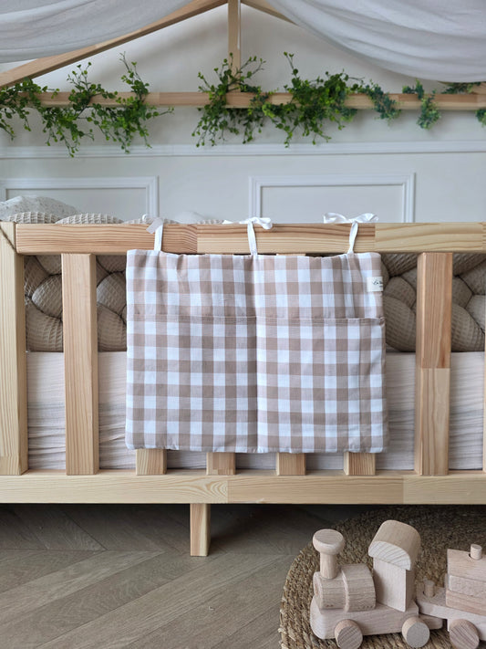 Range doudou vichy beige