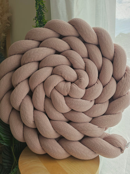 Tresse de lit 3 brins 360cm tricot lavande déstockage