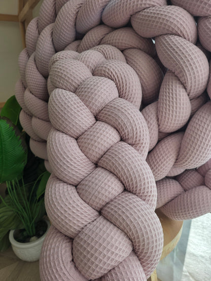 Tresse de lit 4 brins 460cm nid d'abeille lilas déstockage