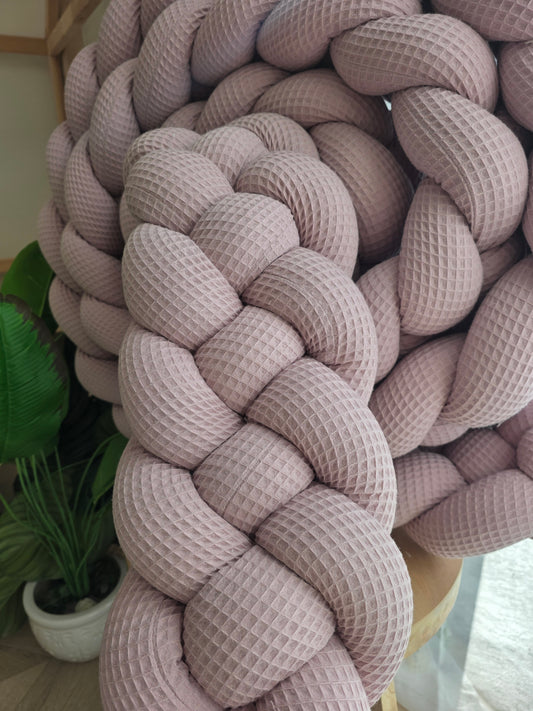 Tresse de lit 4 brins 460cm nid d'abeille lilas déstockage