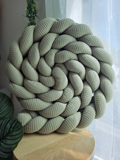 Tresse de lit 3 brins 400cm nid d'abeille olive