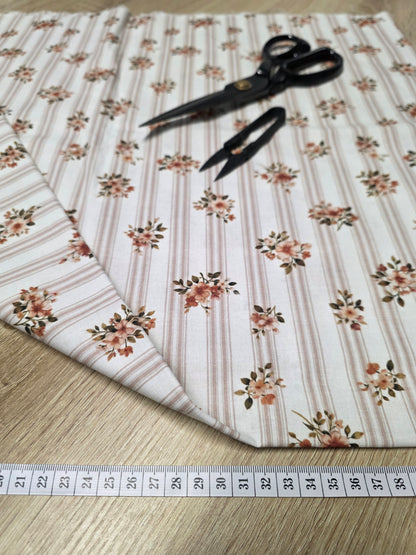Tissu en coton - Popeline de coton - Motif Bérangère