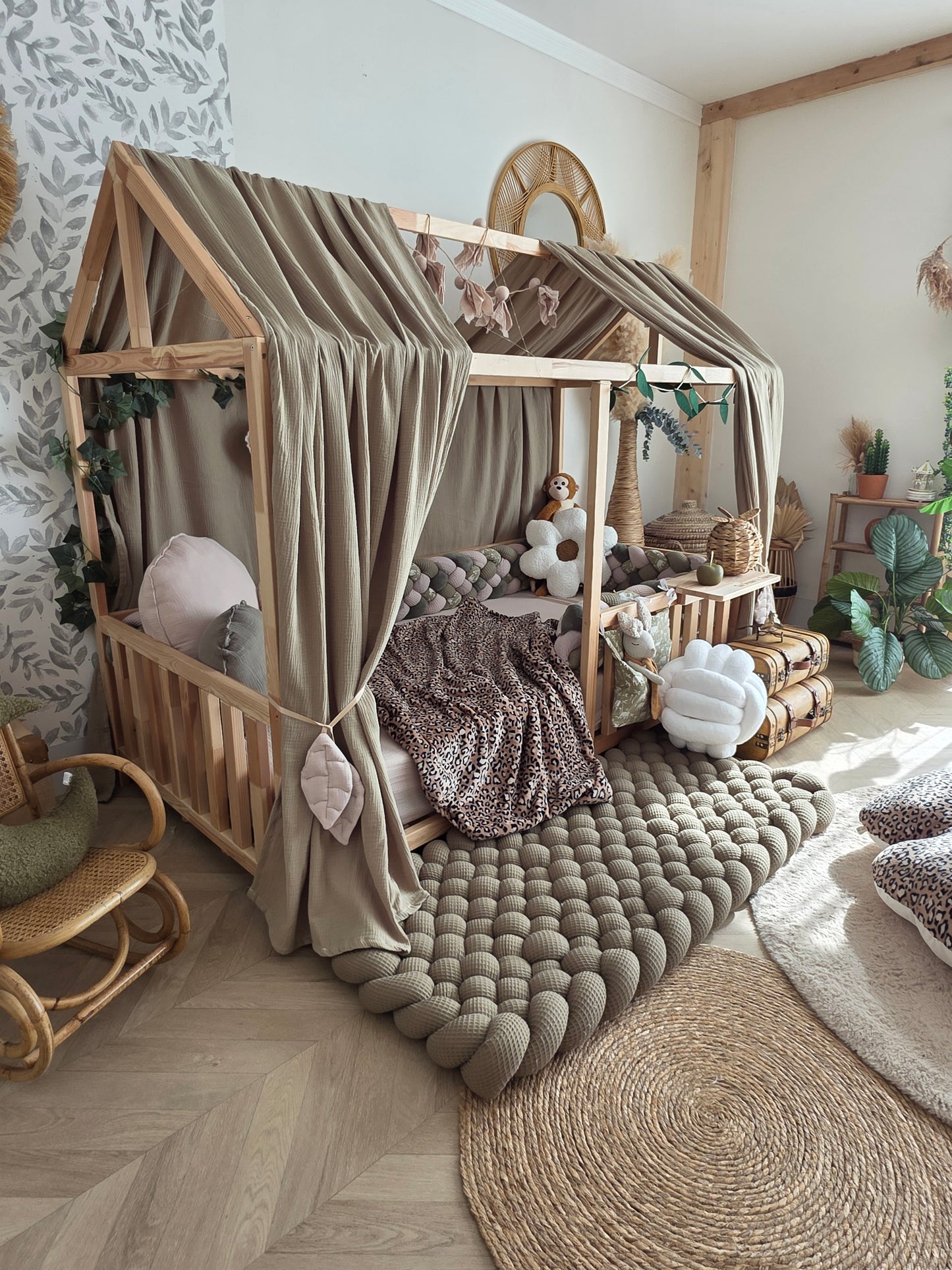 Grand tapis tressé - sur mesure