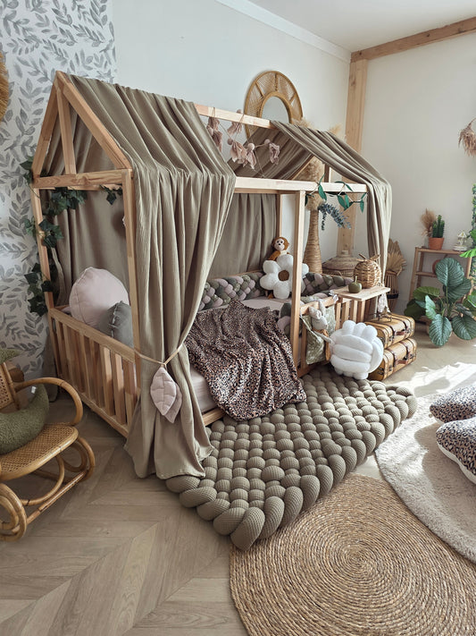 Grand tapis tressé - sur mesure