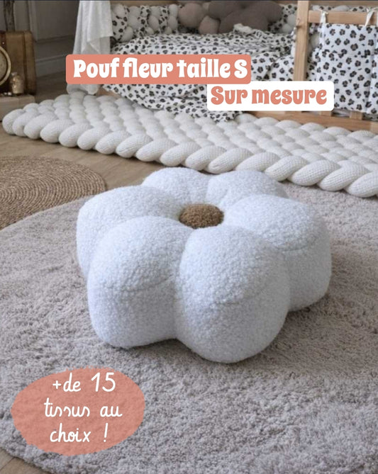 Pouf en forme de fleur taille S - Sur mesure