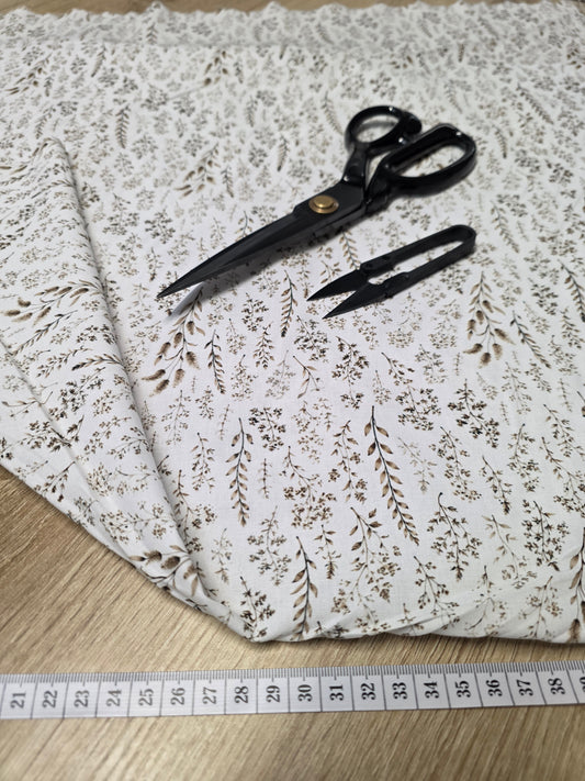 Tissu en coton - Popeline de coton - motif Fleurs des champs