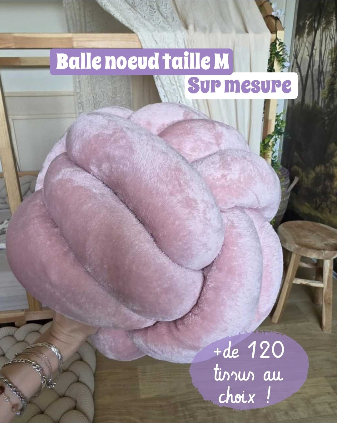 Ma balle noeud taille M - sur mesure