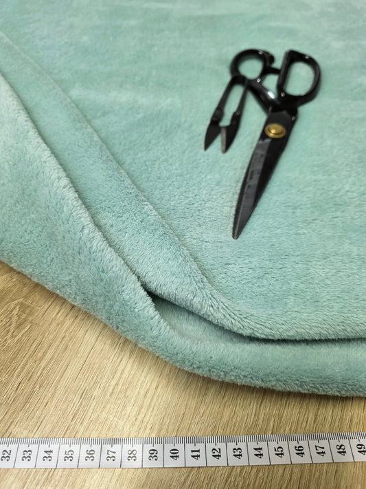 Tissu Doudou - Menthe