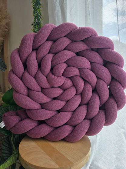 Tresse de lit 3 brins 420cm tricot violet déstockage