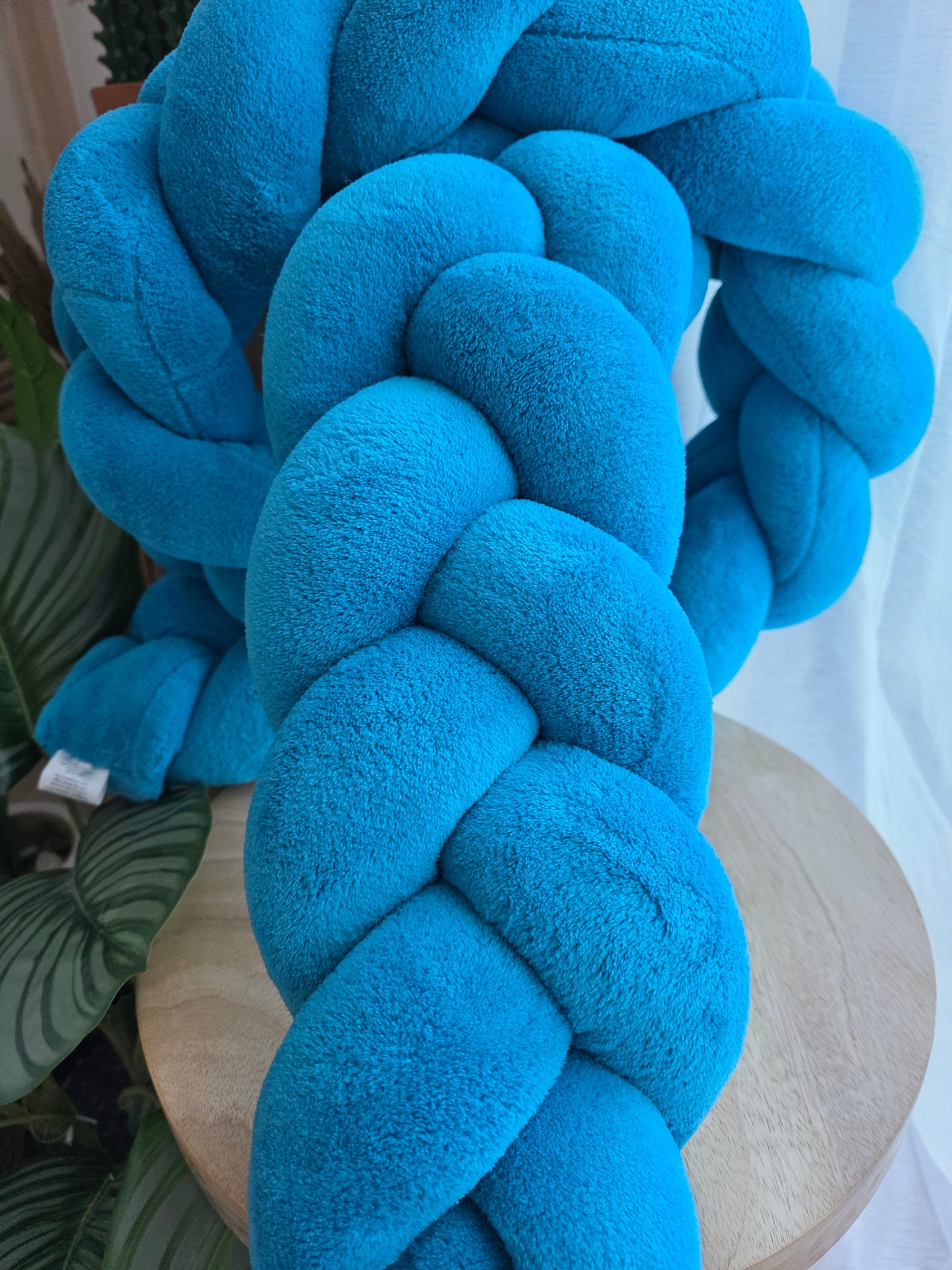 Tresse de lit 3 brins 360cm doudou turquoise déstockage