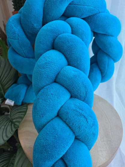 Tresse de lit 3 brins 360cm doudou turquoise déstockage