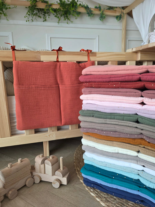 Range doudou gaze de coton - couleur au choix