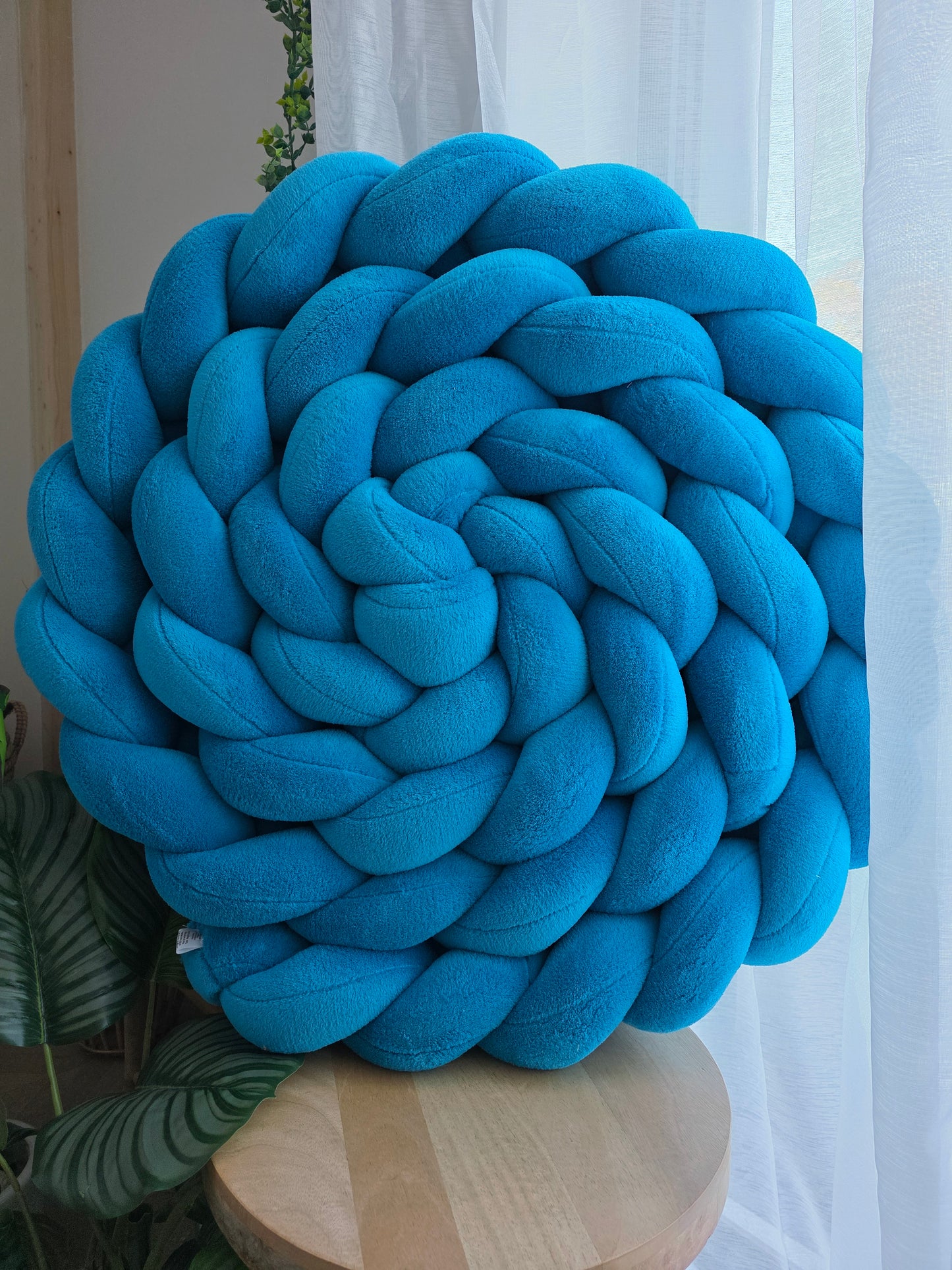 Tresse de lit 4 brins 460cm doudou turquoise déstockage