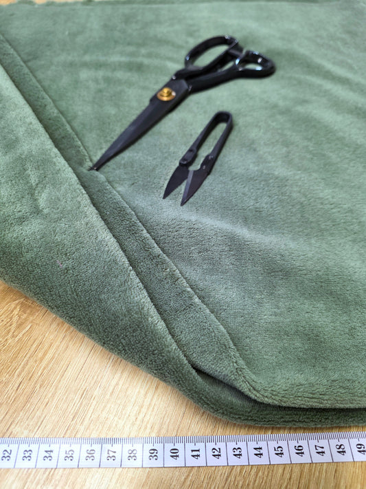 Tissu Doudou - Olive