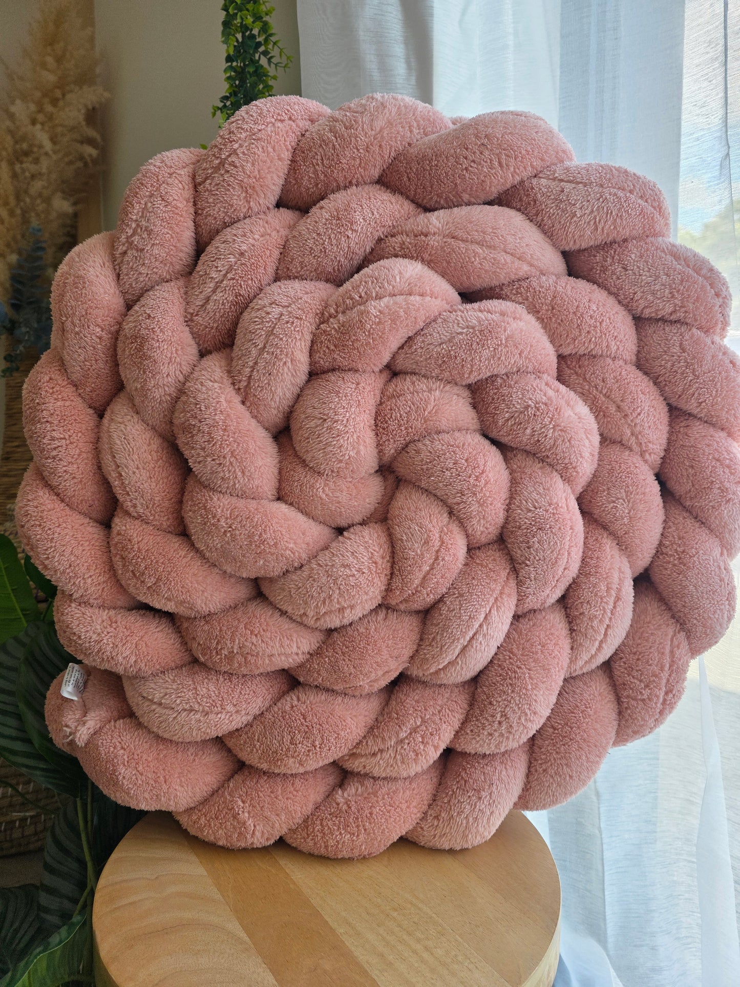Tresse de lit 4 brins 420cm fourrure rose déstockage