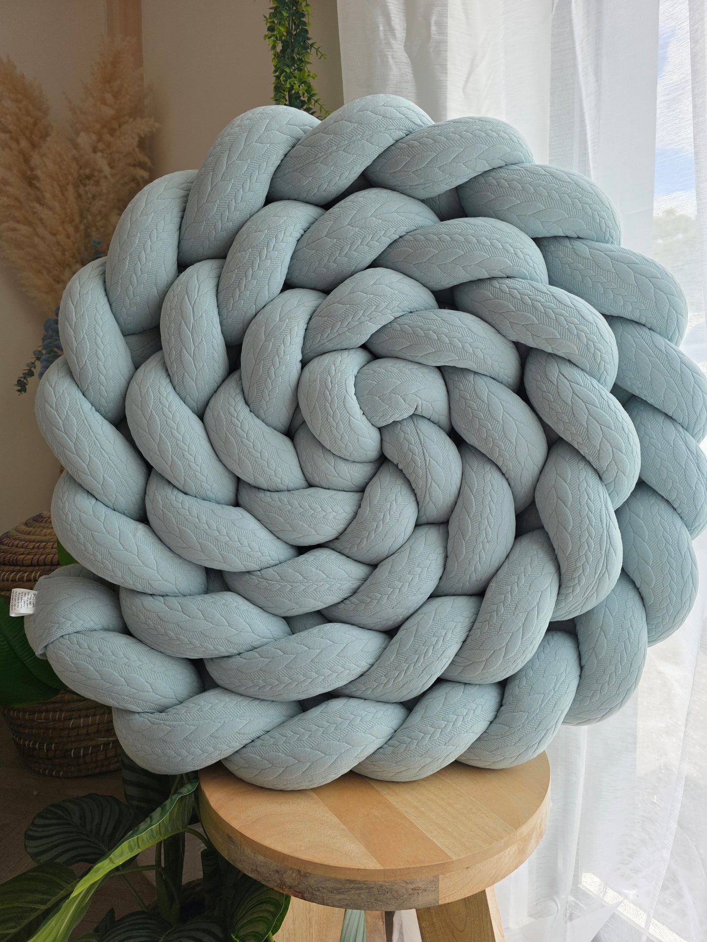 Tresse de lit 4 brins 460cm tricot vert déstockage