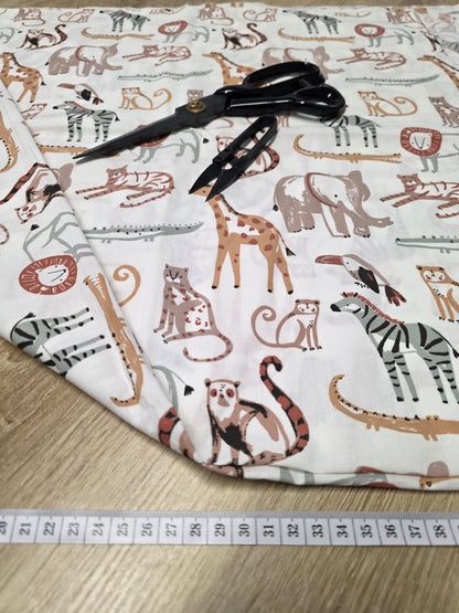 Tissu en coton - Popeline de coton - Motif Savane