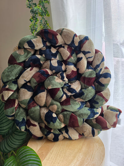 Tresse de lit 3 brins 360cm doudou camouflage déstockage