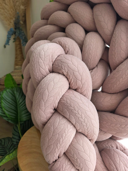 Tresse de lit 3 brins 360cm tricot lavande déstockage