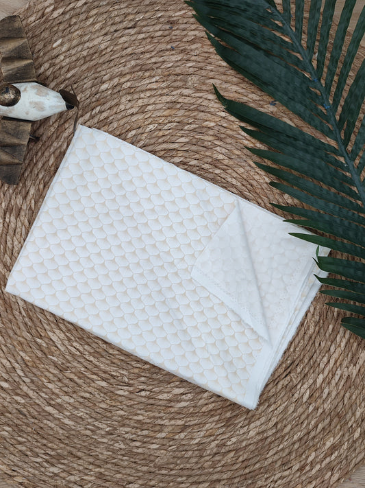 Tissu en coton - Popeline de coton - Motif GInko or