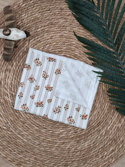 Tissu en coton - Popeline de coton - Motif Bérangère