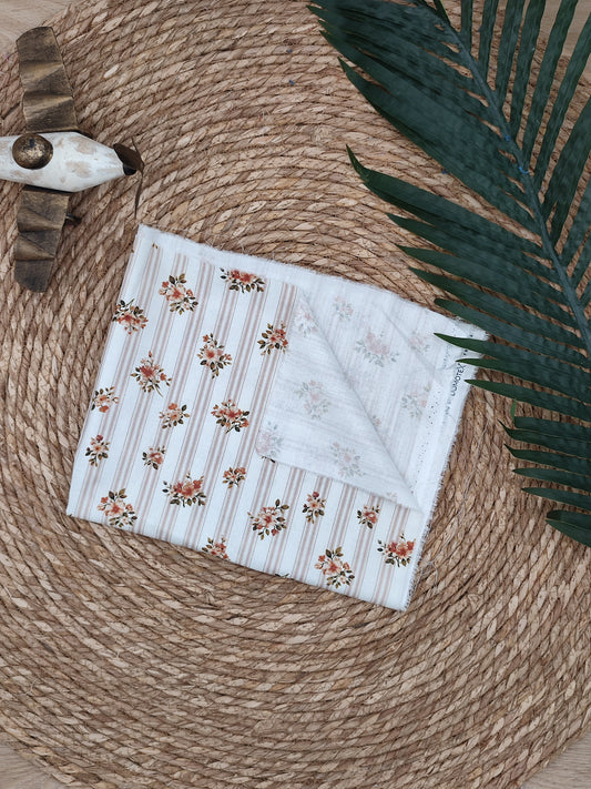 Tissu en coton - Popeline de coton - Motif Bérangère