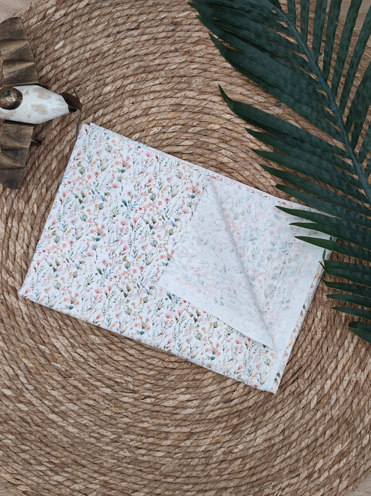 Tissu en coton - Popeline de coton - Motif Bouquet