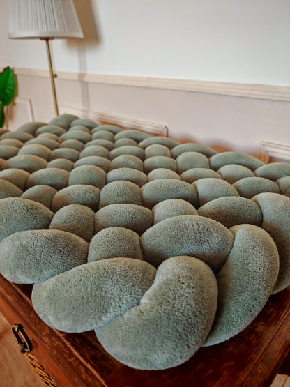Tapis à langer tressé doudou olive