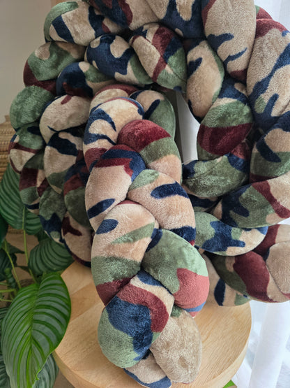 Tresse de lit 3 brins 360cm doudou camouflage déstockage