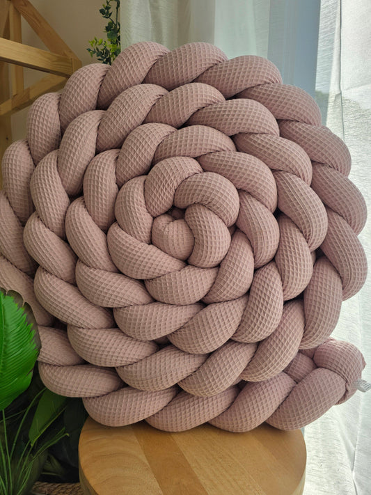 Tresse de lit 4 brins 460cm nid d'abeille lilas déstockage