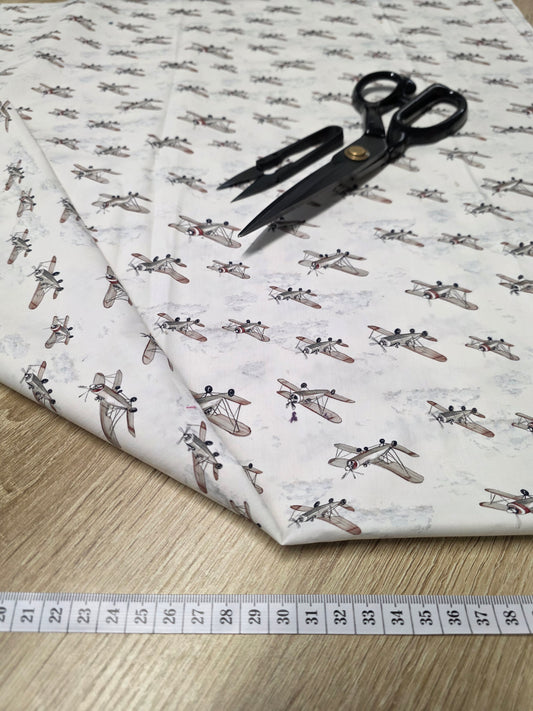 Tissu en coton - Popeline de coton - Motif BI-plan