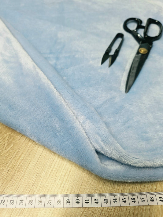 Tissu Doudou - Bleu