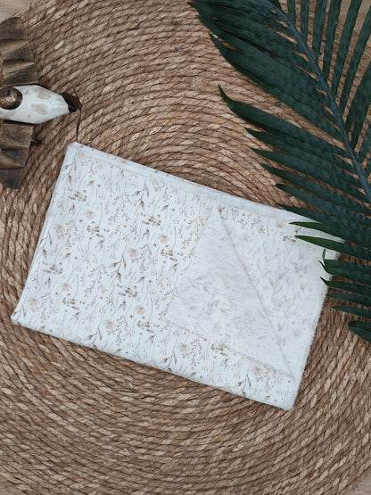 Tissu en coton - Popeline de coton - motif Fleurs de lin