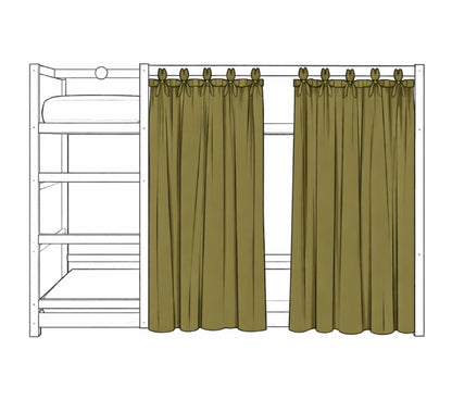 Rideau de lit Ikea Kura - sur mesure