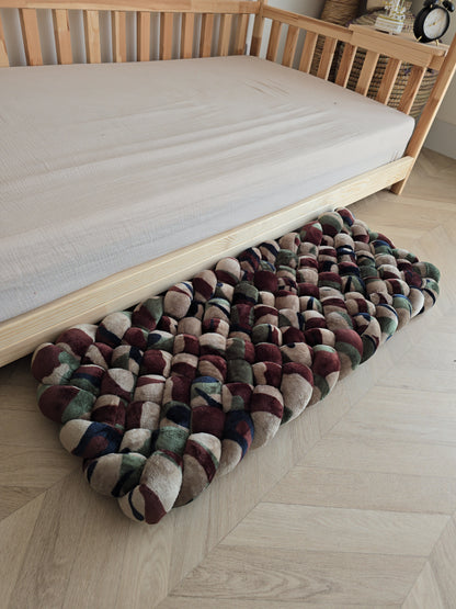 Tapis tressé 100x40cm doudou militaire déstockage