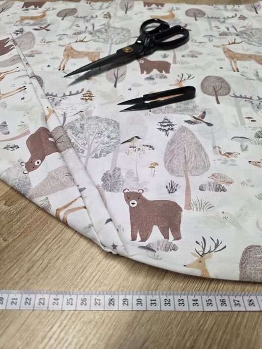 Tissu en coton - Popeline de coton - Motif Brocéliandre