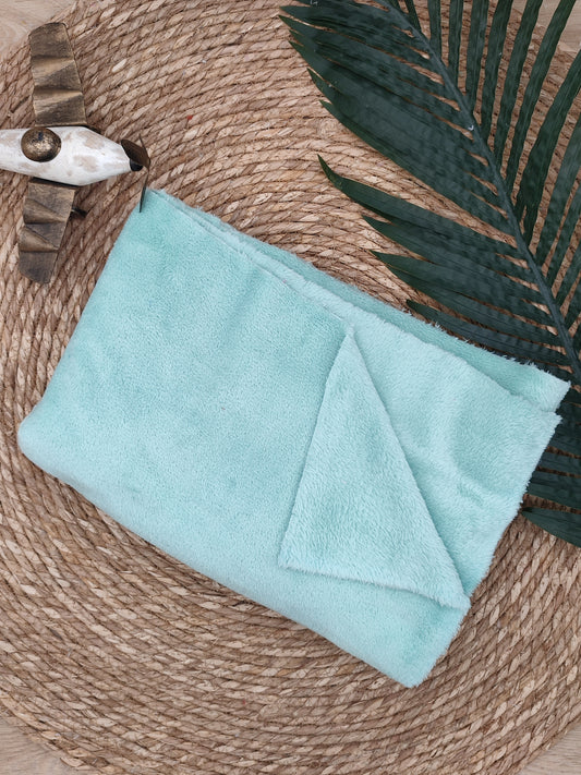 Tissu Doudou - Menthe