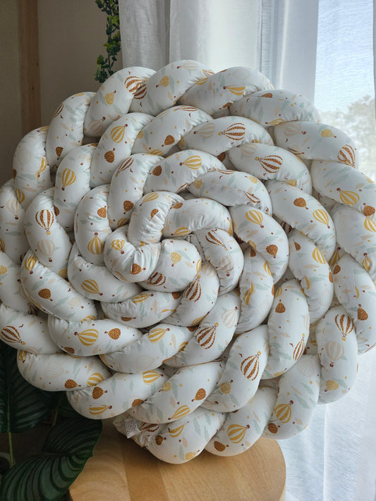 Tresse de lit 4 brins 500cm mongolfières déstockage