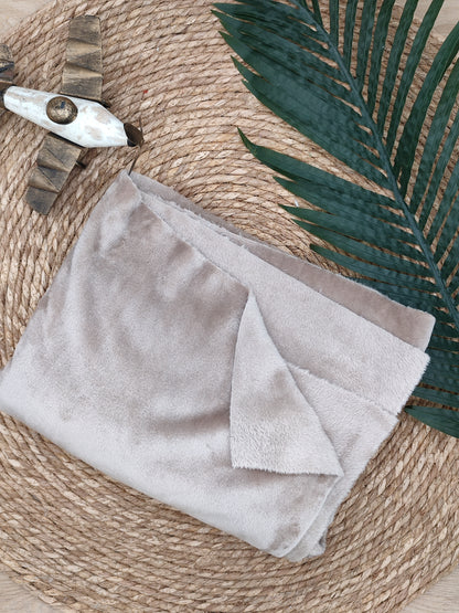 Tissu Doudou - Polaire Galet
