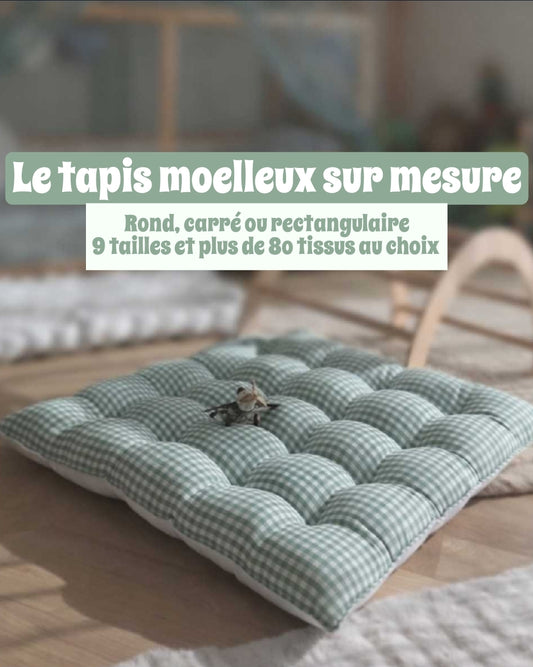 Tapis moelleux rond carré ou rectangle - sur mesure