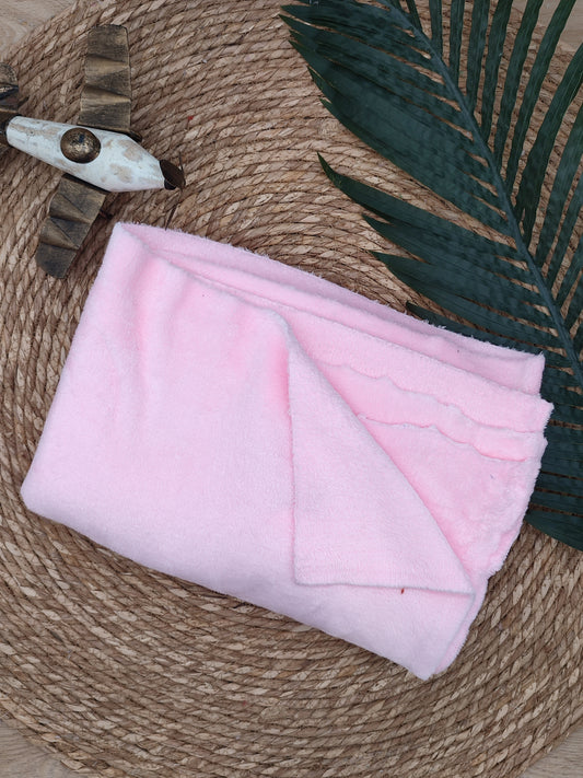 Tissu Doudou - Rose