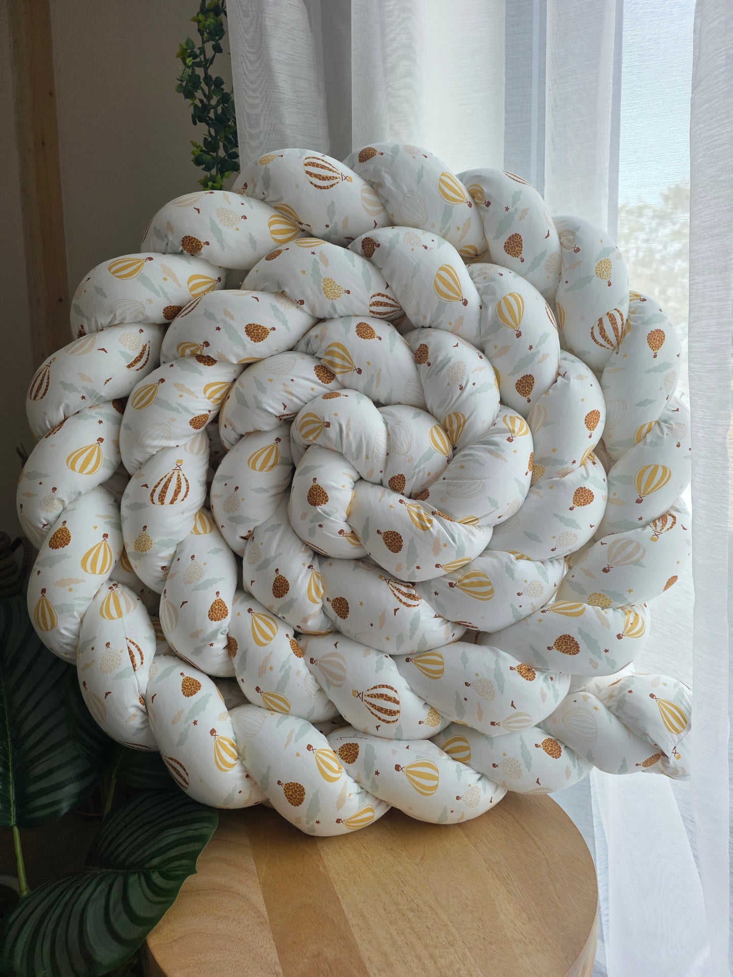 Tresse de lit 3 brins 360cm mongolfières déstockage
