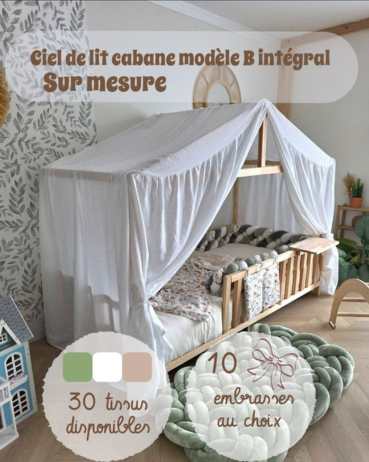 Ciel de lit cabane B intégrale - Sur mesure