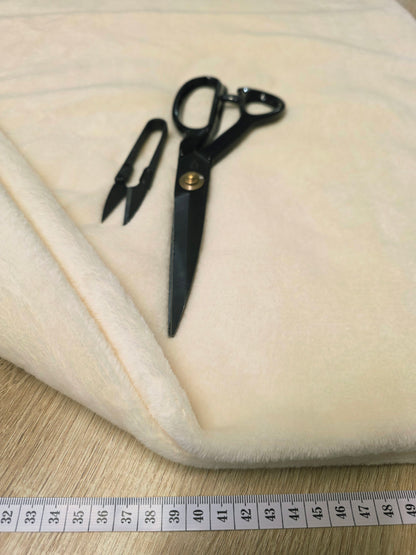 Tissu Doudou - Polaire Vanille